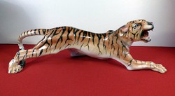 Herendi óriási támadó tigris figura