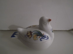Porcelain - fork potpourri - pigeon-shaped jar - 9 x 7 x 6 cm - flawless