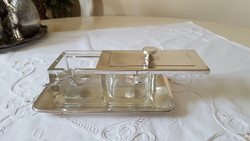 Antique, silver-plated wellner d.R.P. Spice rack for table