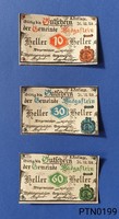 1920 Osztrák Notgeld 10 - 30 - 60 heller