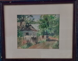 Pál Tóth in a watercolor frame