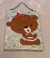 Teddy bear retro wall ceramic