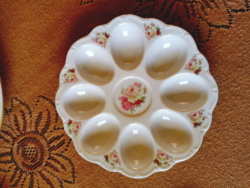 Beautiful flower patterned porcelain eggs in bowl box