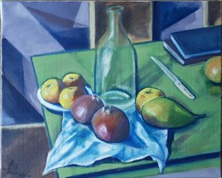 Still-life with fruits - oil painting