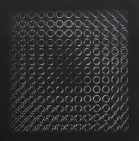 Victor Vasarely 3D kinetikus képe 1973, VII. számű darab