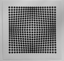 Victor Vasarely 3D kinetikus képe 1973, IV. számű darab