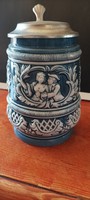Porcelain jug with tin lid