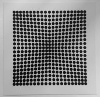 Victor Vasarely 3D kinetikus képe 1973, III. számű darab