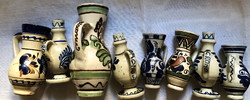 Corundum hand painted flawless little jugs (8pcs) bp.-N