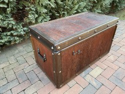 Large monogrammed chest