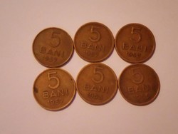 Nice 5 bani 1952 - 57! 6 pieces !