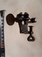 Old foreign small goldsmith, jeweler vise, anvil