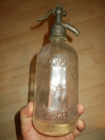 Régi fejazonos szódásüveg turul szikvízgyár budapest 0,5 liter