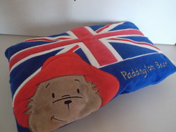 Pillow - paddington - plush - English - 39 x 24 + 10 cm - soft - flawless