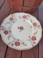 Rare Herend Faience Floral 1880s Flat Plate Antique Collector's Beauty Old Herend Mature Beauty