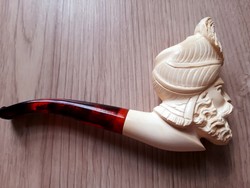 Török Block Meerschaum Habkő,Tajtékpipa