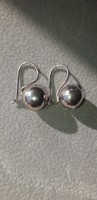Old large (12 mm) silver berry earrings