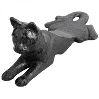 Cast iron cat door support
