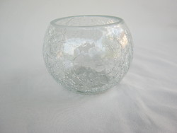 Repesztett üveg kis váza