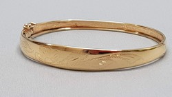 14K gold women's bracelet, bangle, bracelet 9.28g