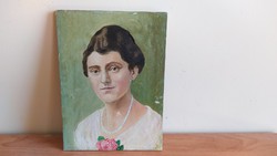 Old Bieder portrait painting