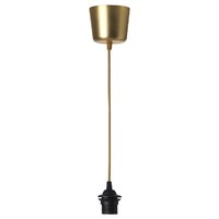 Ikea hemma gold color lamp pendant is ideal for classic bulbs