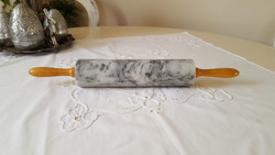 Marble rolling pin, stretching tree, with wooden handle