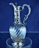 Amazing antique silver decanter, Paris, CA. 1860 !!!