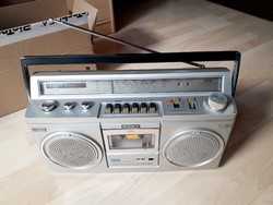 Old retro sony stereo radio recorder