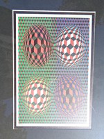 Victor Vasarely (1906-1997): screen printed in vega-nor marked