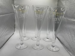 Lipstick champagne crystal glass bottle set new