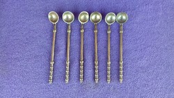 6.Pcs antique copper spoon