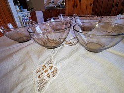 6 Personal compotes, muesli glass bowl set