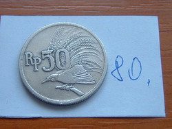 INDONÉZIA 50 RÚPIA 1971 Nagy paradicsommadár  80.