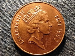 Fidzsi-szigetek II. Erzsébet legyező 2 cent 1992 (id55146)