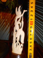 Carved bone-with-birds-beautiful pierced-meticulous carving