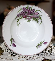 Antique porcelain, tulip deep plate, wall plate