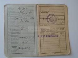 ZA397.3  Igazolványi lap - Magyar Királyi Honvéd Kiegészítő Parancsnokság   Salgótarján  RECSK 1940