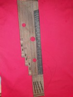 Antik kézzel készült népi fa citera hangszer 67 X 17 a képek szerint 2