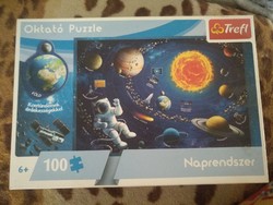 Oktató puzzle, 100 db, Naprendszer, társasjáték, Alkudható