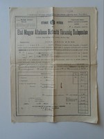 Za397.10 First Hungarian state insurance company recsk -eger - 1930 fire insurance