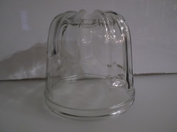 Glass - heat resistant - large - pudding shape - 11.5 x 10 cm - flawless