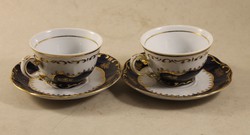 Zsolnay pompadour i. Coffee cups with base 909