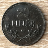 20 Fillér 1920 K.B