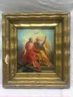 Szentháromság, német festő, XIX. sz. eleje, olaj-karton