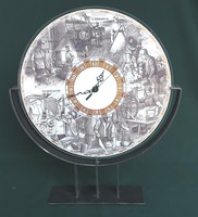 Decobex - “Workers of the Past” Gilded Table Clock - 527.