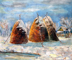 Antal Szabó: winter farm - also defeated the works of József Kosta !!! Can be checked