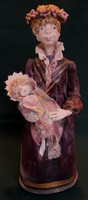Dt/037 - ceramic artist anna vadócz - mother with her child