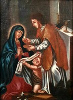 Ismeretlen Itáliai mester 19.sz. első fele: Mária áldozása