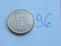 HOLLANDIA 10 CENT 1995  Nikkel, Queen Beatrix   Medal  ↑O↑  96.